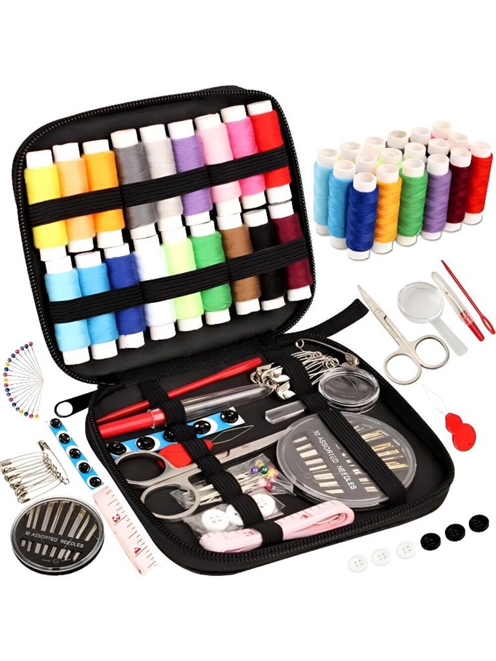 Sewing Kit Basic,Marcoon Needle and Thread Kit with Sewing Supplies and